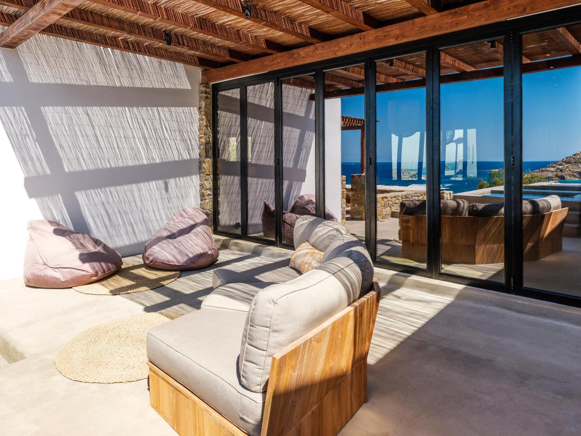 Trinity Mykonos - Beachfront Villa Platys Gialos  외부 사진