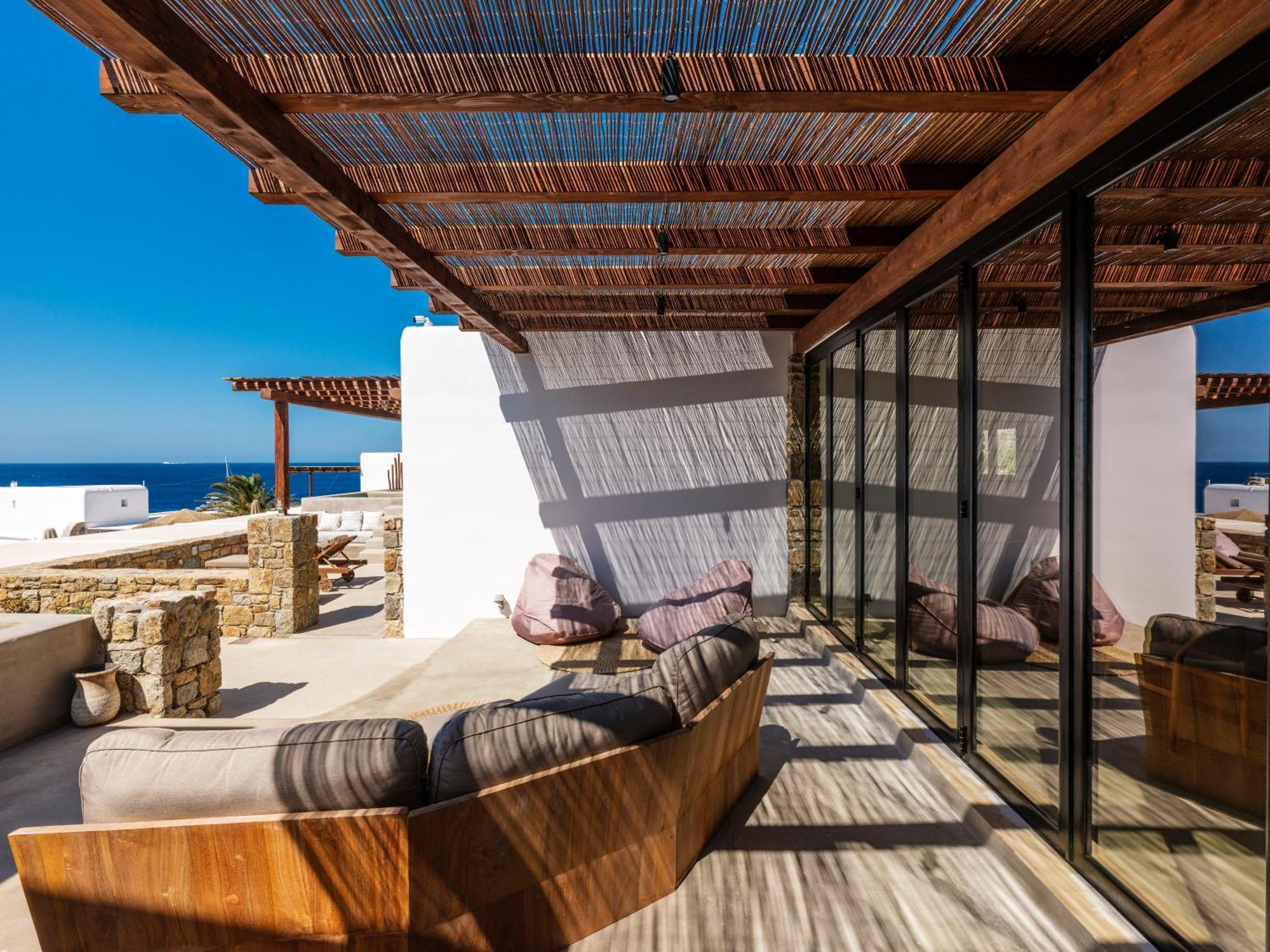 Trinity Mykonos - Beachfront Villa Platys Gialos  외부 사진