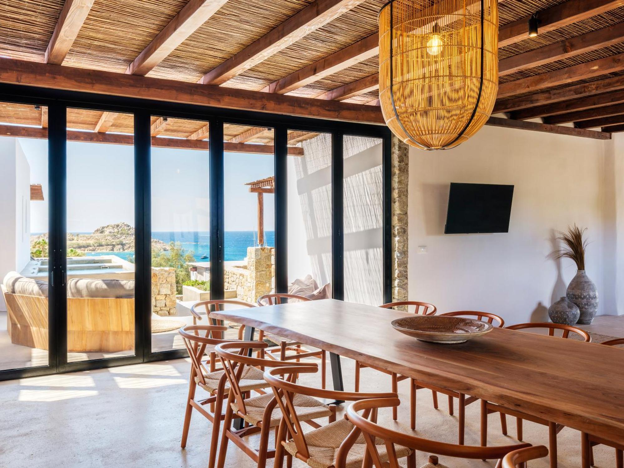 Trinity Mykonos - Beachfront Villa Platys Gialos  외부 사진