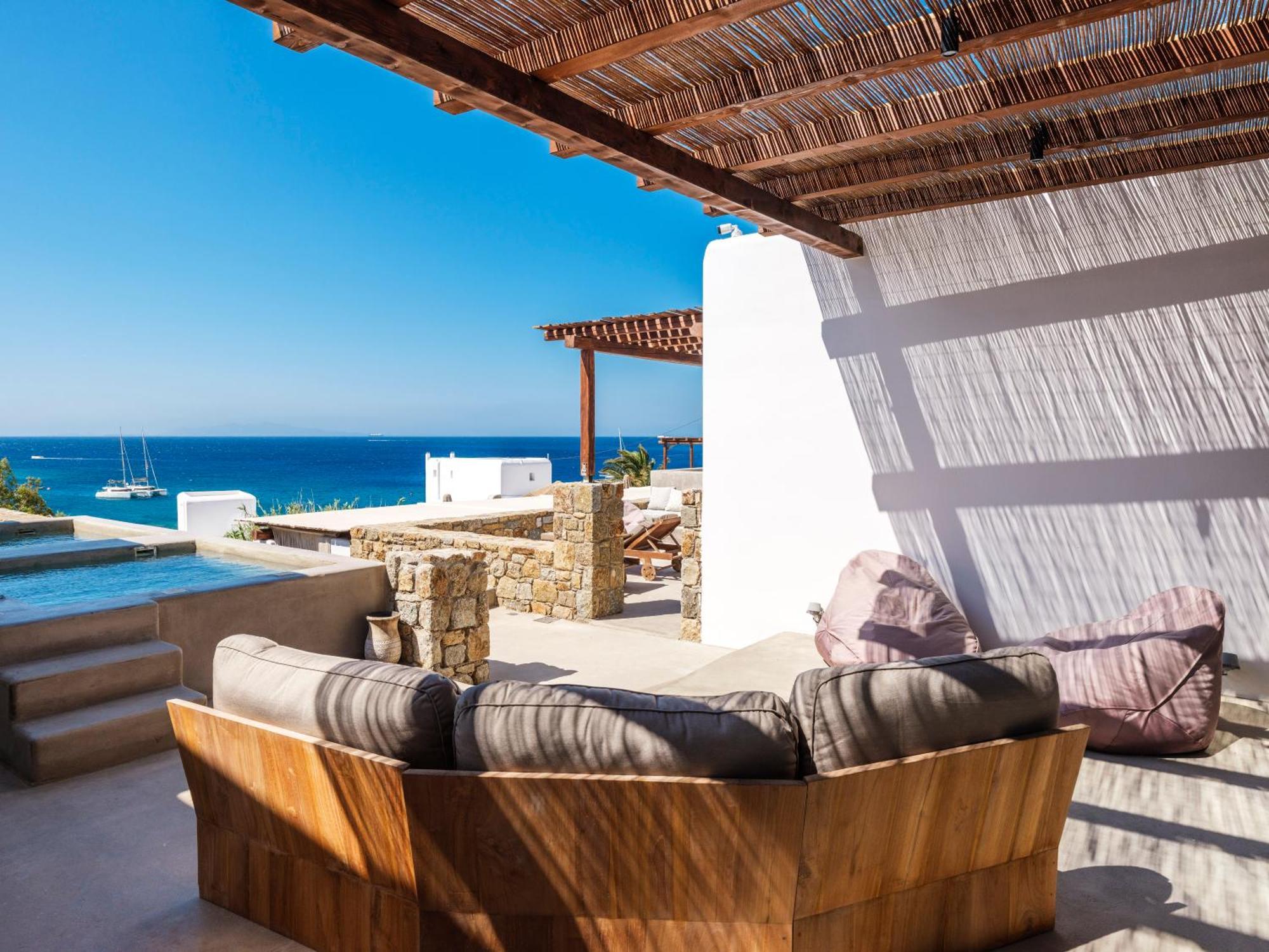 Trinity Mykonos - Beachfront Villa Platys Gialos  외부 사진